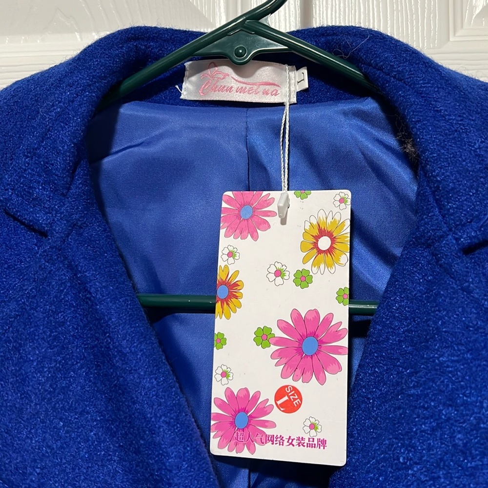 Royal Blue Pea Coat